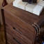 Commode multifonctionnelle en bois de noyer noir