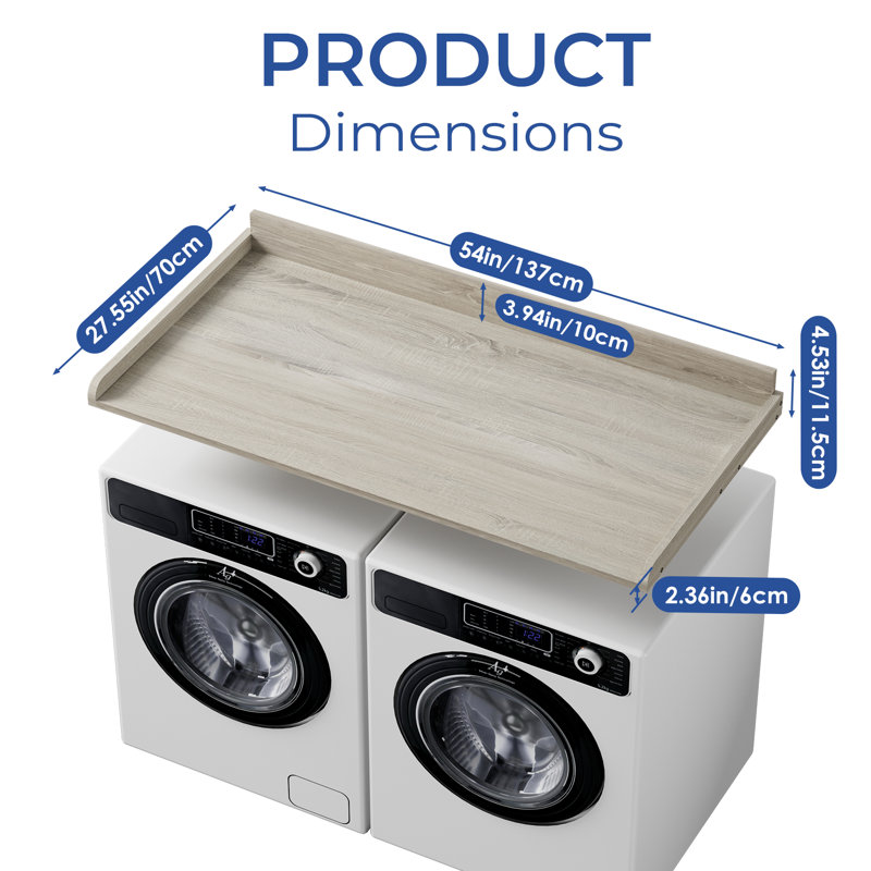 Comptoir de laveuse et sécheuse Coolbebe, Chêne