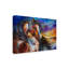 Duniya «5 Feathers Indian War Horse», reproduction de peinture acrylique sur toile tendue-29768356