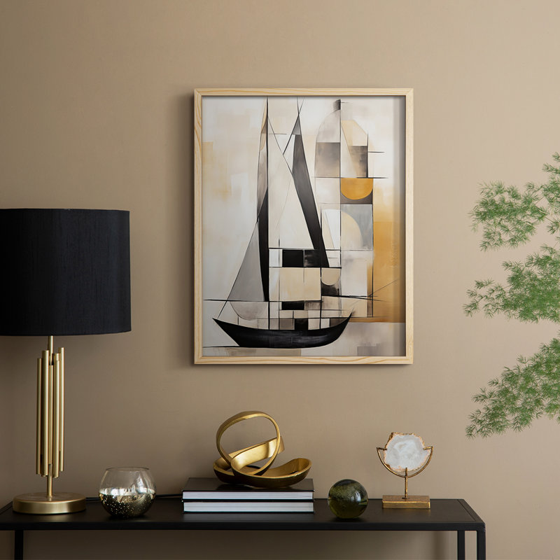 NAUTICAL Series CCCLXVI Framed Print - Solid Wood, H 30 po x l 24 po