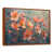 Toile avec cadre flottant brun