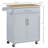 HOMCOM Kitchen Island Cart Rolling Trolley Cart With Drawer-1330305592
