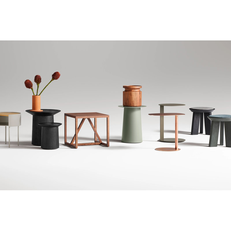 Swole Single End Table, Copper, 20" H x 20" W x 15" D