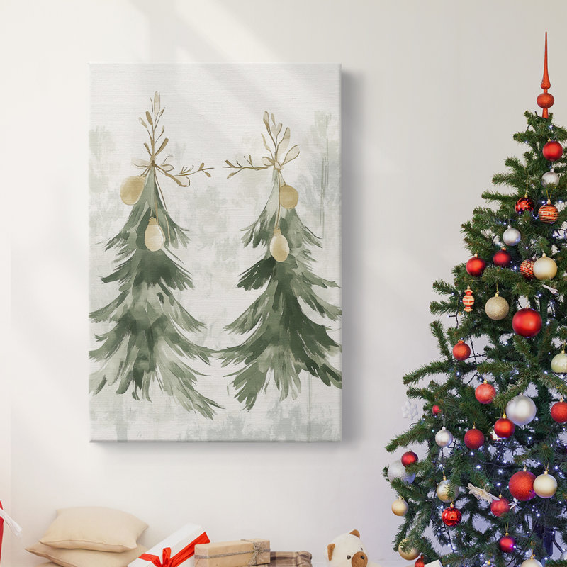 Art des Fêtes de Noël - Toile tendue avec châssis de galerie, H 24 po x l 16 po