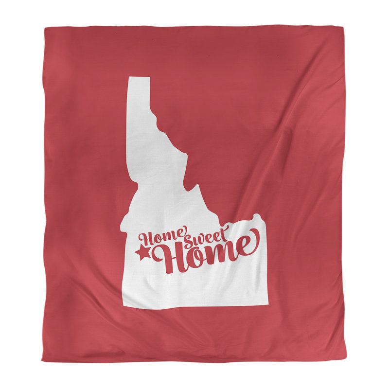 Housse de couette boise doux, Housse de couette pour lit simple, Rouge, Polyester brossé