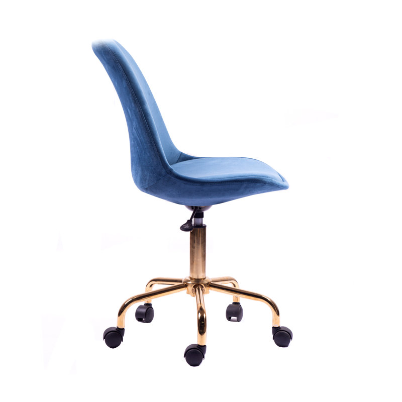 Velvet Task Chair, Blue