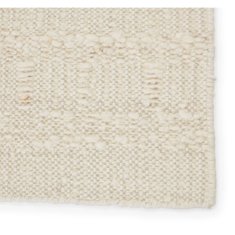 Jaipur Living Caldara LEO06 Handmade Solid Ivory Area Rug (6'x9'), Rectangle 6' x 9'
