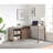 L-Shaped Workstation With Storage Credenza-1213623516