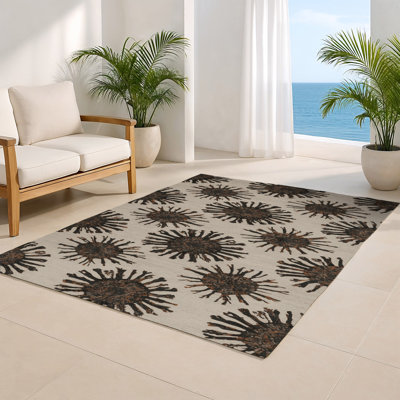 Tapis beige d'intérieur et d'extérieur Nature