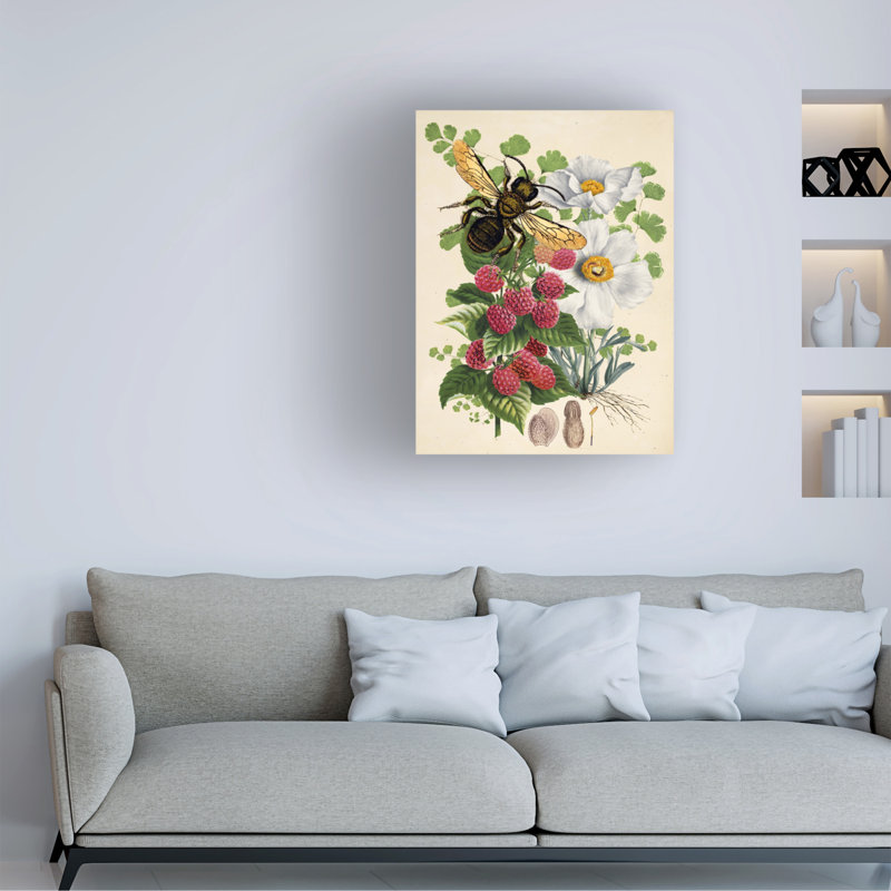 Art sur toile Tina Lavoie Bee Botanica I, H 18 po x l 24 po