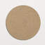 Napperon rond en jute naturelle