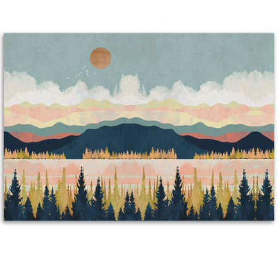 Abstract Mountains Peel & Stick Border