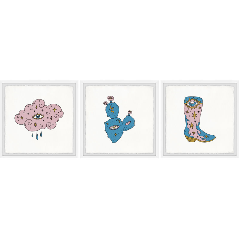Parkison Life Of Objects by Marmont Hill - 3 Piece Single Picture Frame Painting Set, 45"H x 45"W x 3.81"D