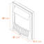 Elan Adam 51 cm W Electric Fireplace Insert with 6824.28 BTU-58015542