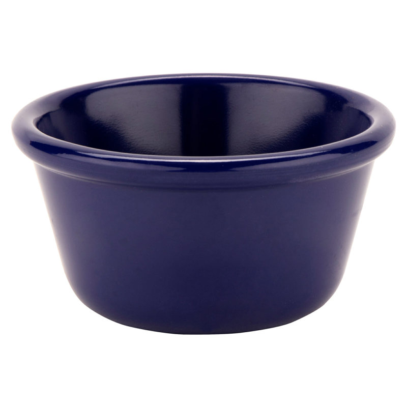 G.E.T. Melamine 12 Piece Ramekin / Soufflé Dish Bakeware Set, Navy Blue
