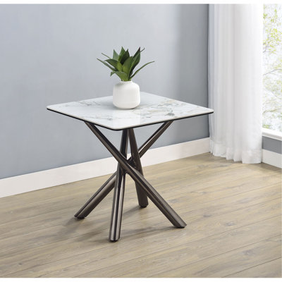 Table de bout Newport Mirage White