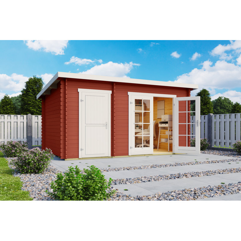 Lasita Belmont 1 - 12.5 x 8.5 Ft. 2-Room Summerhouse With Plexi Glazing (28mm), Belmont 1 Swedish Red