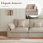 Canapé modulaire rembourré avec repose-pieds-112680361-110374986