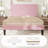 Modern Corduroy Platform Bed With Adjustable Headboard,Maximize Space With Under-Bed Storage,No Box Spring Required-487709955-487709960