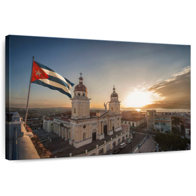Cathédrale cubaine de Kavia au coucher du soleil