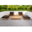 Pacific Outdoor 6 - Piece Teak Conversation Set with Sunbrella Cushions-1643576972