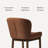 Maven Lane Gia Kitchen Stool with Canvas Fabric Upholstery-111462701-111462702