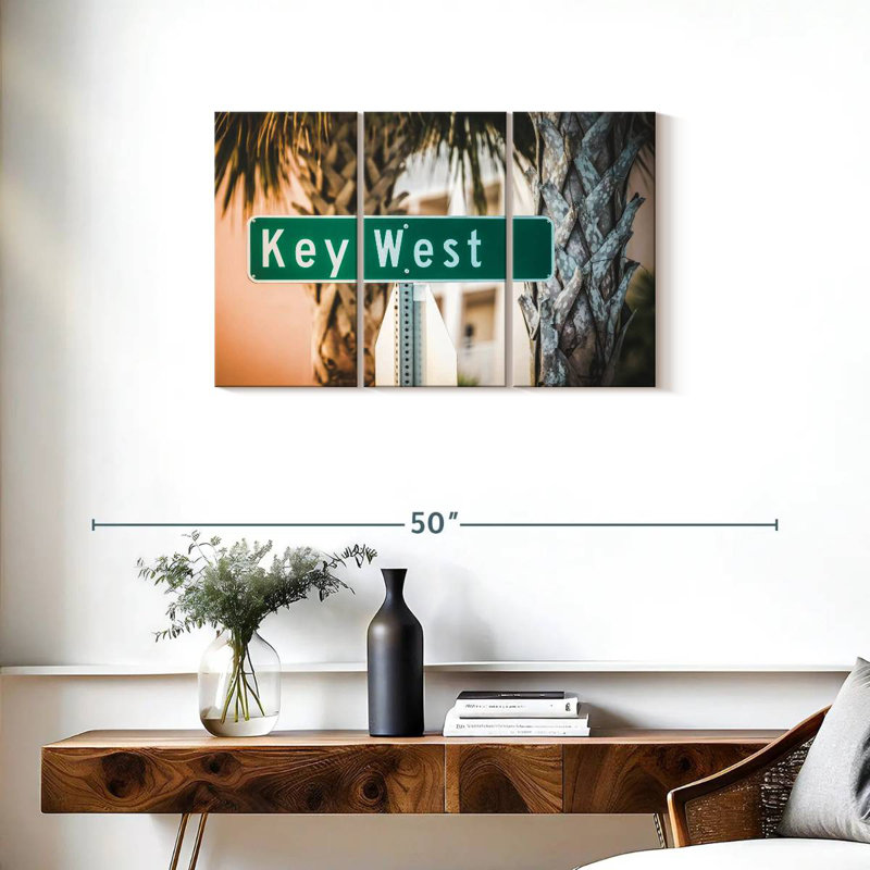 Plaque de rue Key West, H 20 po x l 33 po