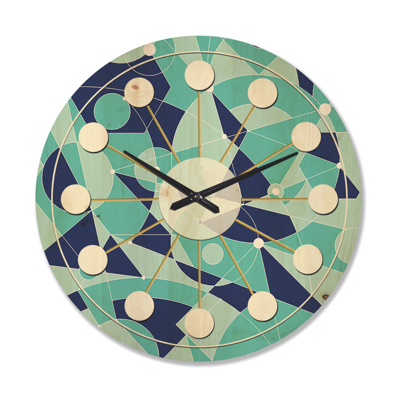 Horloge murale rétro Mid-Century, Grand