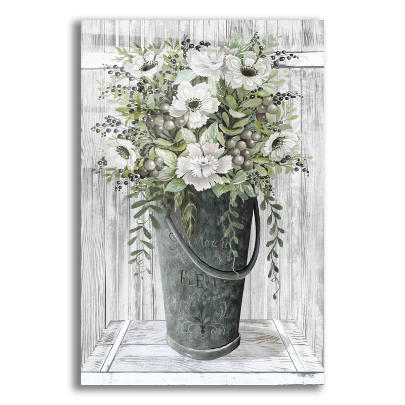 Fleurs galvanisées par Cindy Jacobs - impression sans cadre, H 16 po x l 12 po x P 0,13 po