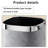 Metal+leather Open Waste Basket - 2.63 Gallons-94102529