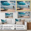 Chaise de plage bleue II - Décoration murale nautique et plage
