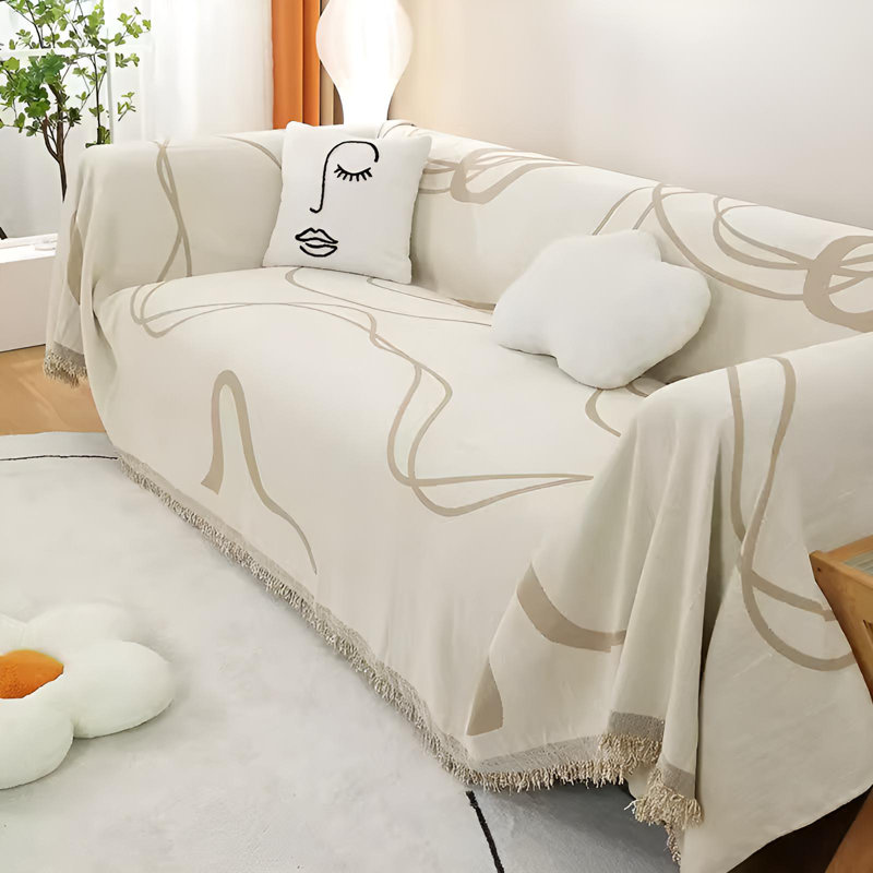 Sofa Slipcover, 165.35" W x 70.86" D