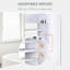 Miroir de salle de bain mural à double porte, armoire à pharmacie 31,5 "x 23,5" avec design moderne, grand rangement, charnières silencieuses | Idée de cadeau