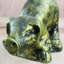 Figurine en céramique porc crouching Artis