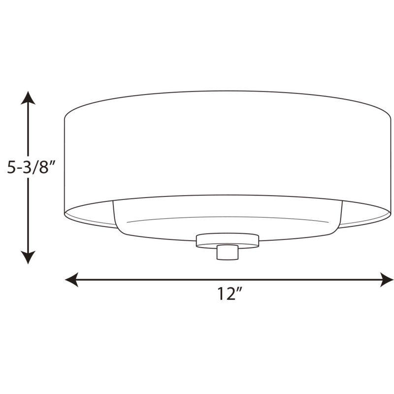 Ernestina Silk Flush Mount, Brushed Nickel