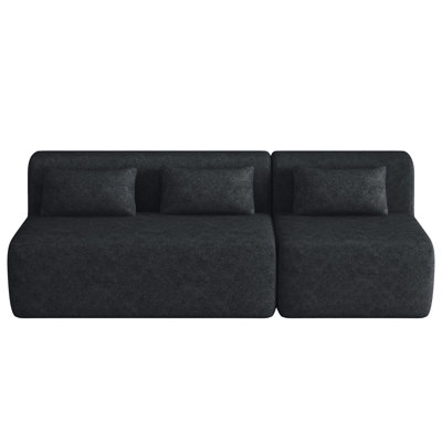 Canapé rembourré avec coussin de dossier pour le salon
