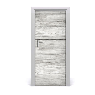 Wooden Background Door Decal