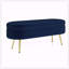 Banc de rangement repose-pieds ovale avec pieds en métal-1713481540