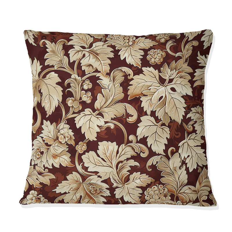 Coussin en damas, Carrée, H 18 po x l 18 po