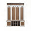 Banc de vestibule 5-en-1 avec portemanteau-171236034