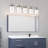 5-Light Bathroom Light Fixture, Dimmable 5CCT Bathroom Vanity Lights, 3000K/3500K/4500K/5000K/6000K Modern Crystal Bubble LED Wall Sconce Over Mirror With Clear Glass-1930176973