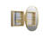 Verdera 24 in x 34 in Oval Framed Medicine Cabinet, Surface Mount or Recessed