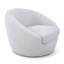 Olivia Swivel Chair Silver Blue