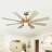 Trosclair 60'' 8- Blade Reversible DC Ceiling Fan with LED Lights and Remote Control