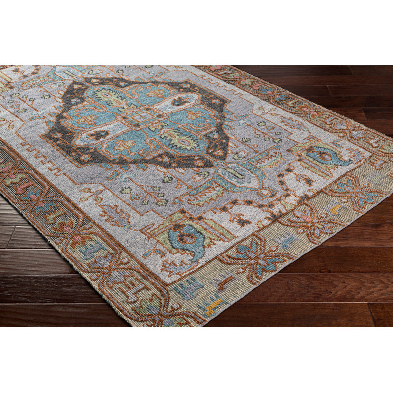 Gunesh Wool Oriental Area Rug, Rectangle 2' x 3'