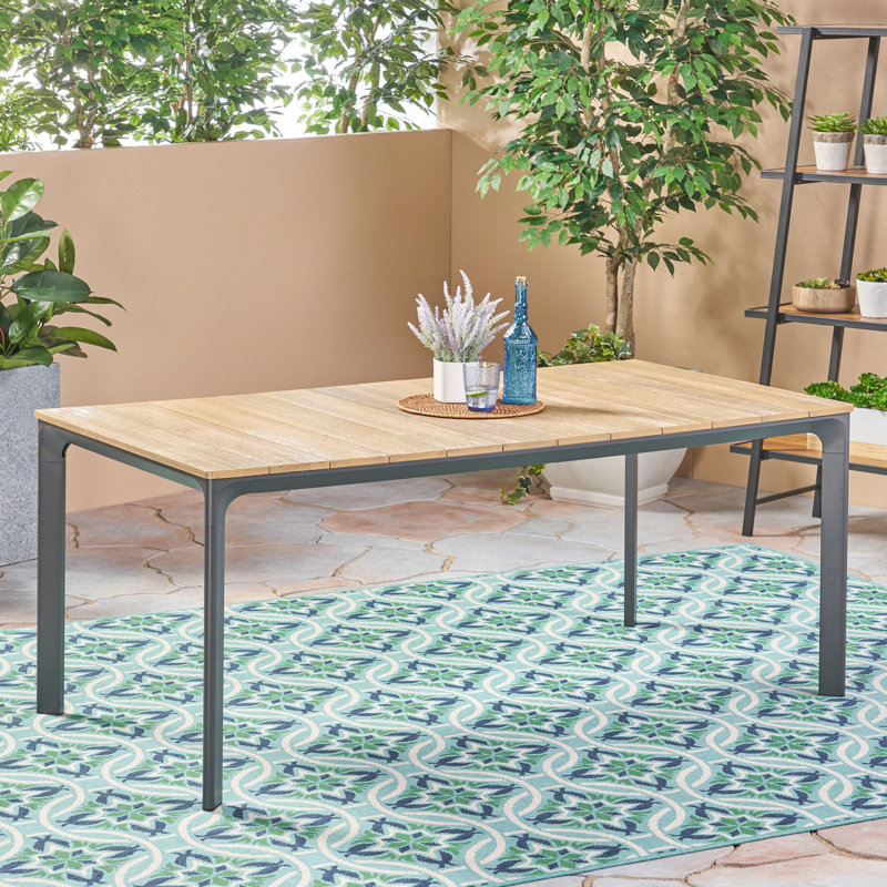 Table de salle à manger en bois gris Profondeur x 36,2 po, largeur 29,02 po, table à 6 chaises avec cadre gris, cadre P l H, mélange