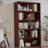 5 Tier Bookcase Modern Wood Bookshelf-73216150-79620422