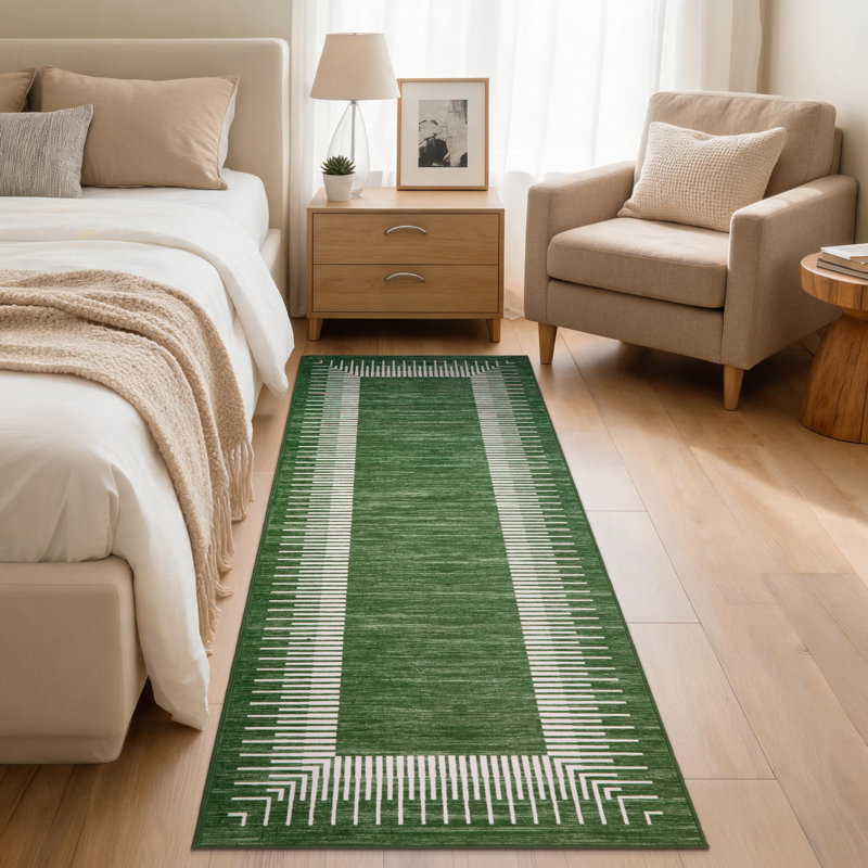 Tapis lavable moderne et minimaliste avec envers en caoutchouc, tapis souple et durable pliable pour les chambres à coucher, les salons et les salles à manger