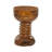 Durso Teak Wood Handmade Live Edge Brown Side End Accent Table with Coiled Base