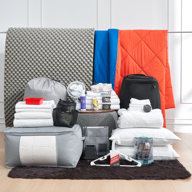 Ensemble d'édredon 100% complet DormCo Packs, Bleu/orange